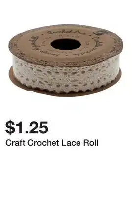 Dollarama Craft Crochet Lace Roll offer
