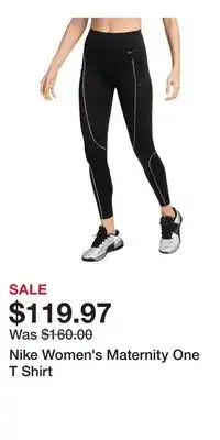 Sport Chek Nike Women's Maternity One T Shirt offer