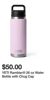Sport Chek YETI Rambler 26 oz Water Bottle with Chug Cap offer