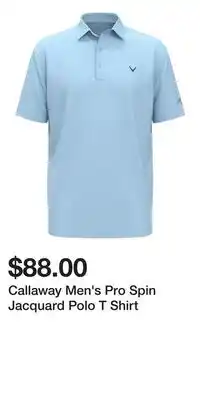Sport Chek Callaway Men's Pro Spin Jacquard Polo T Shirt offer