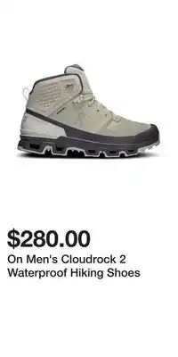 Sport Chek On Men's Cloudrock 2 Waterproof Hiking Shoes offer