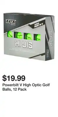 Sport Chek Powerbilt V High Optic Golf Balls, 12 Pack offer