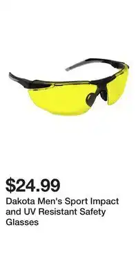 Mark's Dakota Men's Sport Impact and UV Resistant Safety Glasses offer