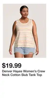 Mark's Denver Hayes Women's Crew Neck Cotton Slub Tank Top offer