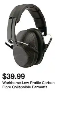 Mark's Workhorse Low Profile Carbon Fibre Collapsible Earmuffs offer