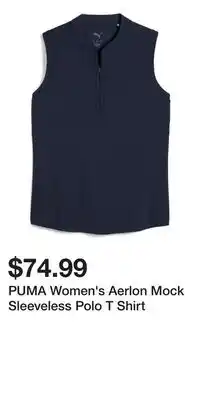 Sport Chek PUMA Women's Aerlon Mock Sleeveless Polo T Shirt offer