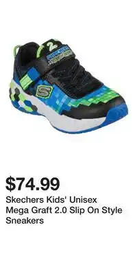 Mark's Skechers Kids' Unisex Mega Graft 2.0 Slip On Style Sneakers offer