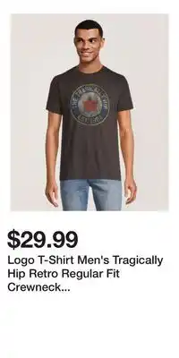Mark's Logo T-Shirt Men's Tragically Hip Retro Regular Fit Crewneck Graphic T Shirt offer