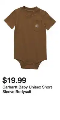 Mark's Carhartt Baby Unisex Short Sleeve Bodysuit offer