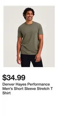 Mark's Denver Hayes Performance Men's Short Sleeve Stretch T Shirt offer
