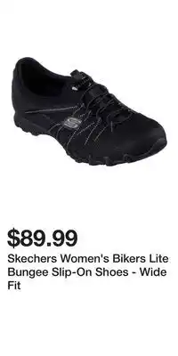 Mark's Skechers Women's Bikers Lite Bungee Slip-On Shoes - Wide Fit offer