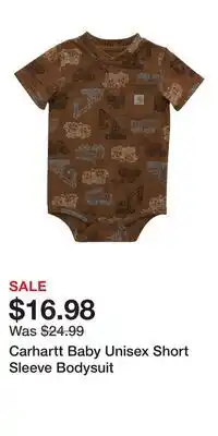 Mark's Carhartt Baby Unisex Short Sleeve Bodysuit offer