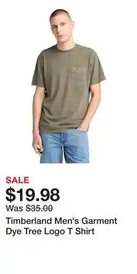 Mark's Timberland Men's Garment Dye Tree Logo T Shirt offer