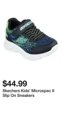 Mark's Skechers Kids' Microspec II Slip On Sneakers offer