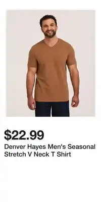 Mark's Denver Hayes Men's Seasonal Stretch V Neck T Shirt offer
