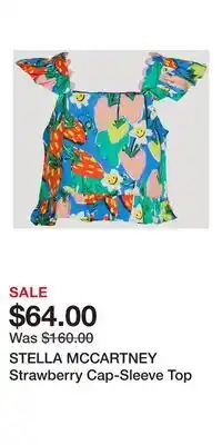 Holt Renfrew STELLA MCCARTNEY Strawberry Cap-Sleeve Top offer