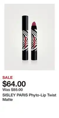 Holt Renfrew SISLEY PARIS Phyto-Lip Twist Matte offer