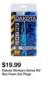Mark's Dakota Workpro Series 80/Box Foam Ear Plugs offer