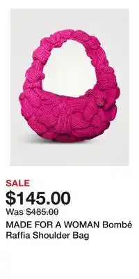 Holt Renfrew MADE FOR A WOMAN Bombé Raffia Shoulder Bag offer