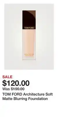Holt Renfrew TOM FORD Architecture Soft Matte Blurring Foundation offer