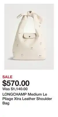 Holt Renfrew LONGCHAMP Medium Le Pliage Xtra Leather Shoulder Bag offer