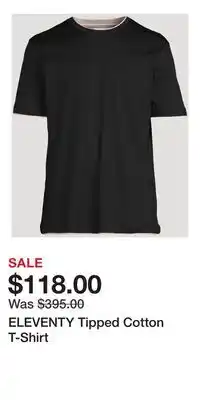 Holt Renfrew ELEVENTY Tipped Cotton T-Shirt offer