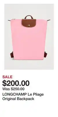 Holt Renfrew LONGCHAMP Le Pliage Original Backpack offer