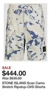 Holt Renfrew STONE ISLAND Scan Camo Stretch Ripstop-OVD Shorts offer