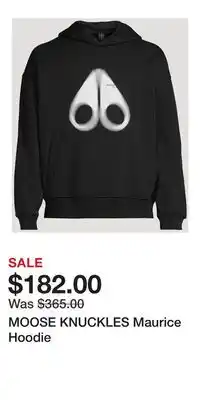 Holt Renfrew MOOSE KNUCKLES Maurice Hoodie offer