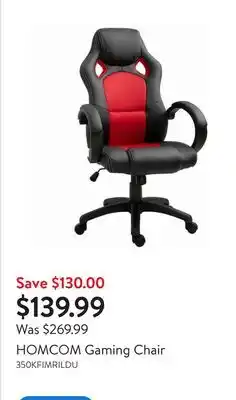 Walmart HOMCOM Gaming Chair offer