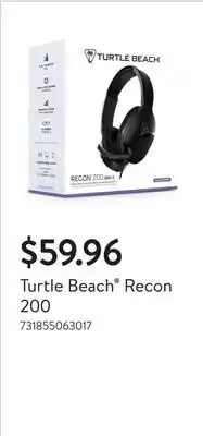 Walmart Turtle Beach Recon 200 offer