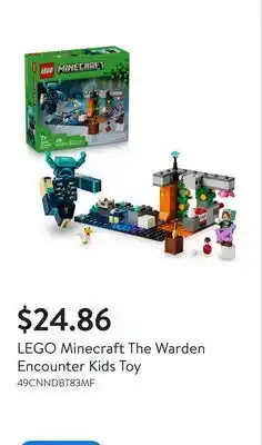 Walmart LEGO Minecraft The Warden Encounter Kids Toy offer