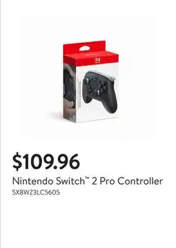Walmart Nintendo Switch 2 Pro Controller offer