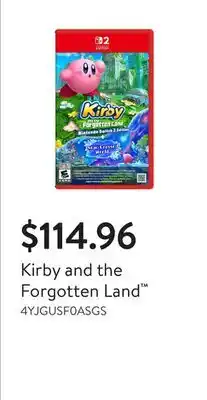 Walmart Kirby and the Forgotten Land offer