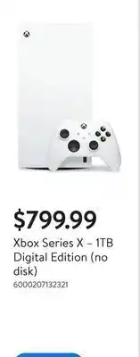 Walmart Xbox Series X – 1TB Digital Edition (no disk) offer