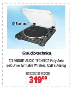 2001 Audio Video ATLP60UBT AUDIO-TECHNICA Fully Auto Belt-Drive Turntable offer