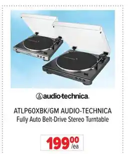 2001 Audio Video ATLP60XBK/GM AUDIO-TECHNICA Fully Auto Belt-Drive Stereo Turntable offer