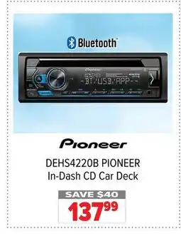 2001 Audio Video DEHS4220B PIONEER In-Dash CD Car Deck offer