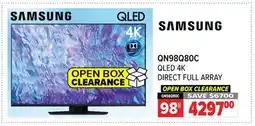 2001 Audio Video QN98Q80C SAMSUNG 98 QLED 4K DIRECT FULL ARRAY TV offer
