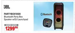 2001 Audio Video PARTYBOX1000 Bluetooth Party Box Speaker w/DJ Launchpad offer