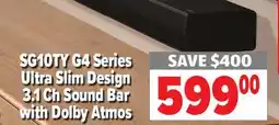2001 Audio Video SG10TY G4 Series Ultra Slim Design 3.1 Ch Sound Bar with Dolby Atmos offer