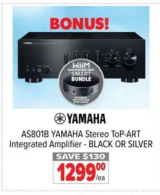 2001 Audio Video AS801B YAMAHA Stereo ToP-ART Integrated Amplifier - BLACK OR SILVER offer