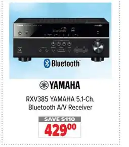 2001 Audio Video RXV385 YAMAHA 5.1-Ch. Bluetooth A/V Receiver offer