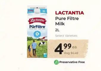 Marche Leo's LACTANTIA Pure Filtre Milk offer