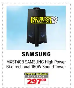2001 Audio Video MXST40B SAMSUNG High Power Bi-directional 160W Sound Tower offer