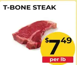 Food World Supermarket T-BONE STEAK offer
