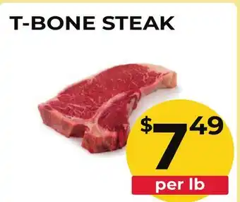 Food World Supermarket T-BONE STEAK offer