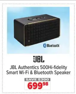 2001 Audio Video JBL Authentics 500Hi-fidelity Smart Wi-Fi & Bluetooth Speaker offer