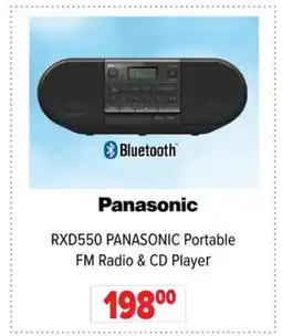 2001 Audio Video RXD550 PANASONIC Portable FM Radio & CD Player offer
