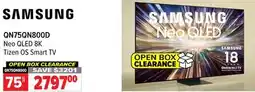2001 Audio Video QN75QN800D SAMSUNG 75 Neo QLED 8K Tizen OS Smart TV offer
